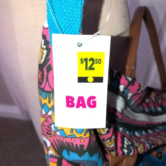 3/$20 Colourful Patterned Shoulder Bag - Picture 4 of 4